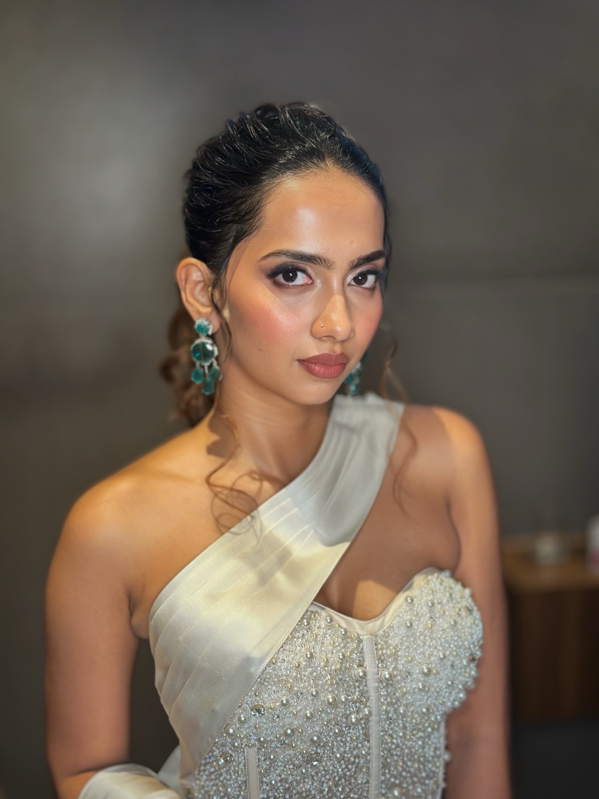 Reception makeup look