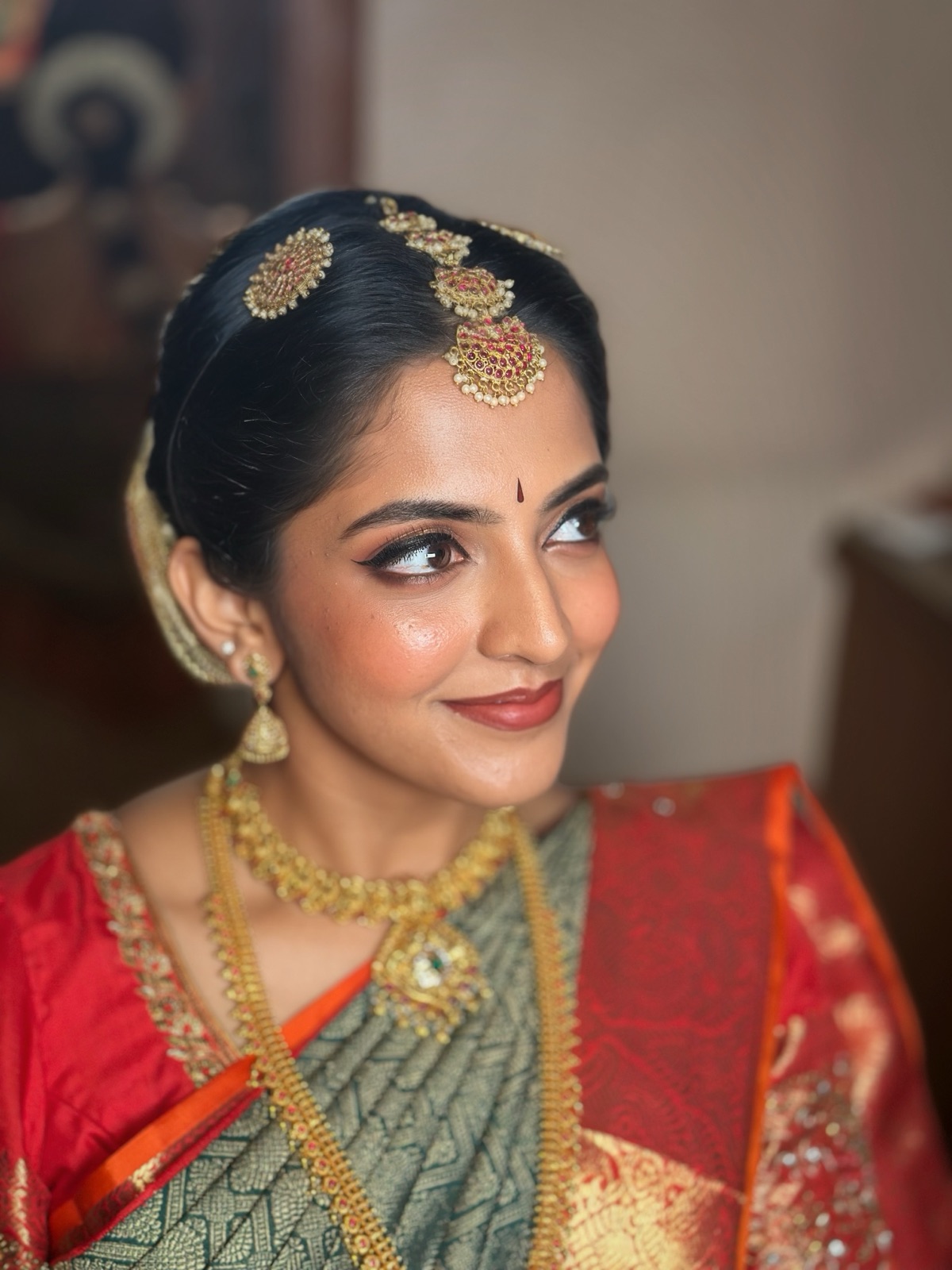 Reception makeup look