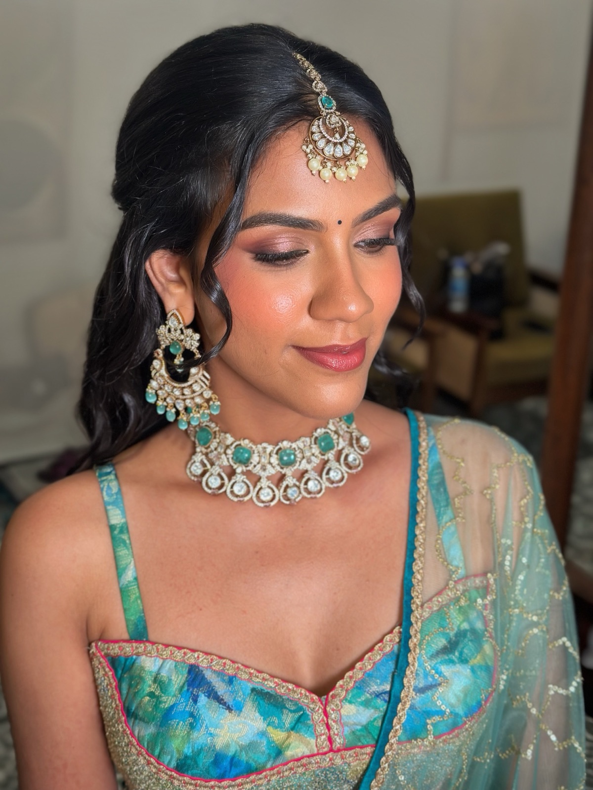 Reception makeup look