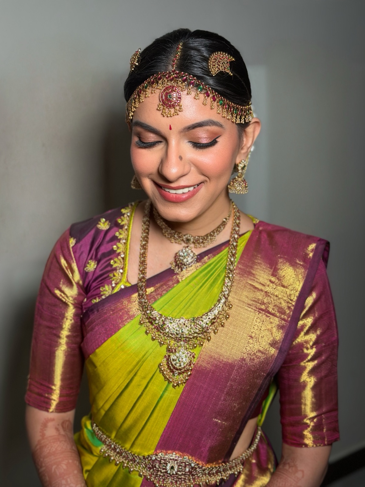 Reception makeup look