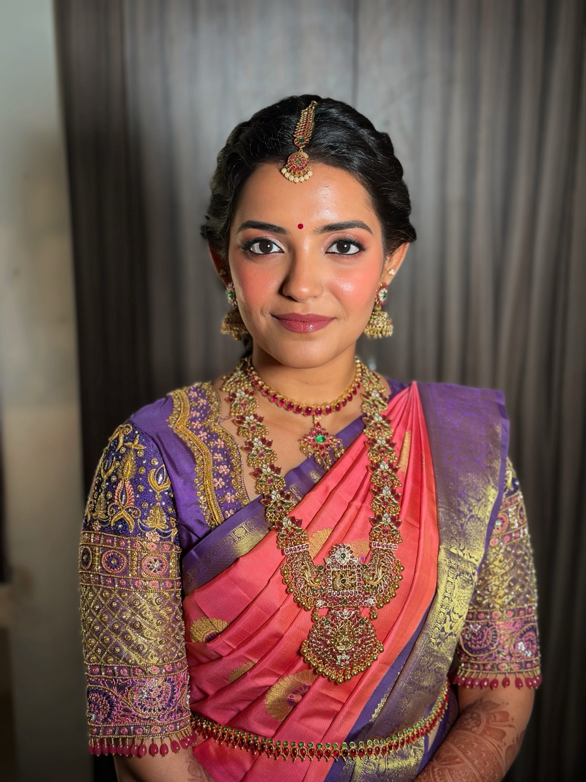 Reception makeup look